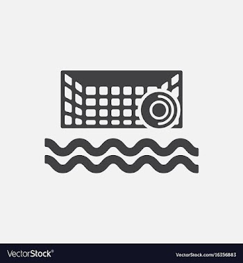 Swimming water polo equipment vector image