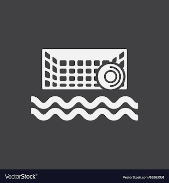 Swimming water polo equipment vector image
