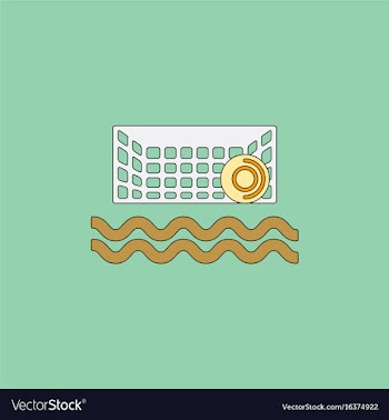 Swimming water polo equipment vector image