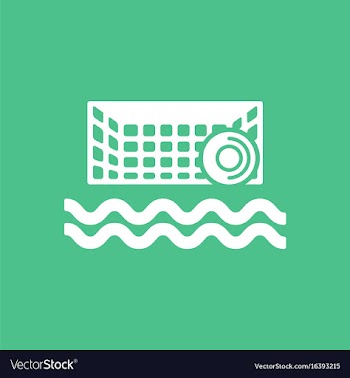 Swimming water polo equipment vector image