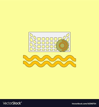 Swimming water polo equipment vector image