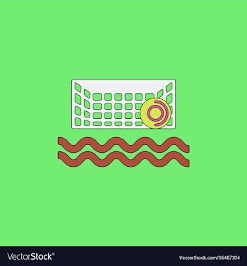 Swimming water polo equipment vector image