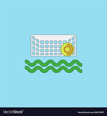 Swimming water polo equipment vector image