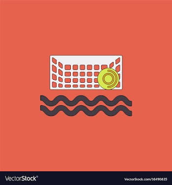 Swimming water polo equipment vector image