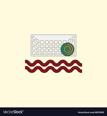 Swimming water polo equipment vector image