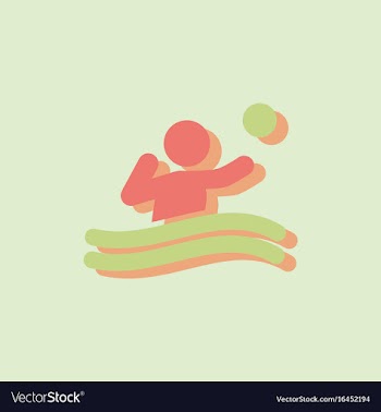 Swimming water polo players water polo match vector image