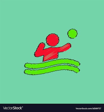 Swimming water polo players water polo match vector image