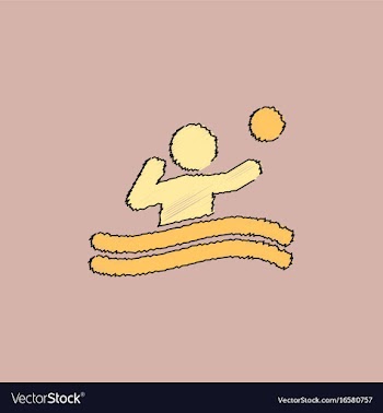 Swimming water polo players water polo match vector image