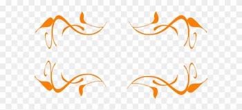 Swirl Border Clip Art - Orange Swirls Clip Art