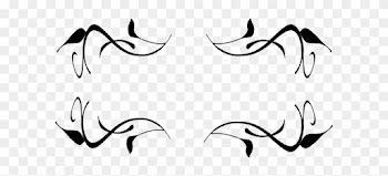 Swirl - Border - Clipart - Black And White Vine Border