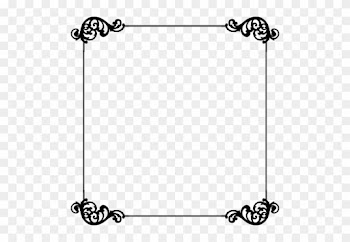 Swirl Border Png - Black Swirl Border Square