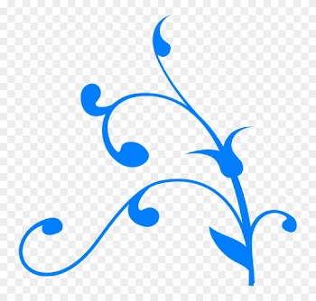 Swirl Clipart Light Blue - Tree Branch Clip Art