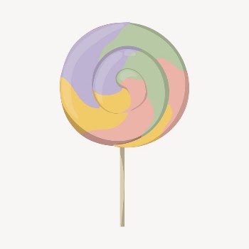 Swirl lollipop collage element, cute | Free Vector Illustration - rawpixel