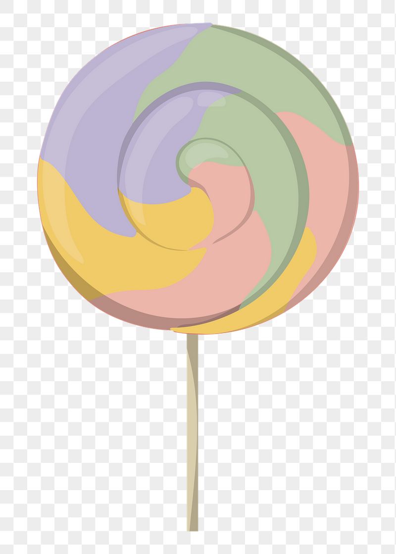 Swirl lollipop png sticker, cute | Free PNG Illustration - rawpixel