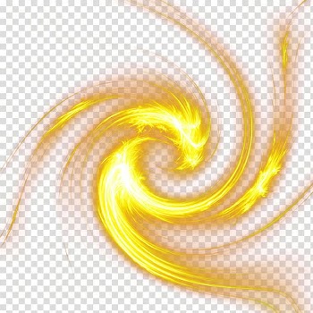 Swirling yellow light, Light Color, Yellow glare light effects transparent background PNG clipart