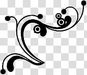 Swirls , black and white abstract painting transparent background PNG clipart