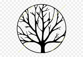 Swirly Family Tree Clip Art - Tree Without Leaves Coloring Page