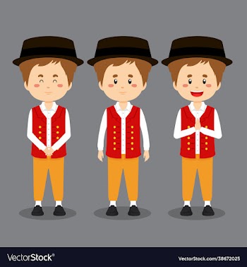 swiss character with various expression