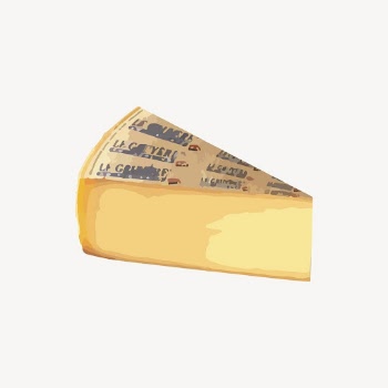 Swiss cheese sticker, dairy illustration | Free Vector - rawpixel