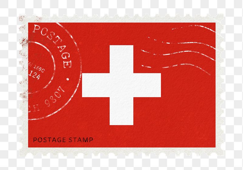 Switzerland flag png post stamp | Free PNG - rawpixel