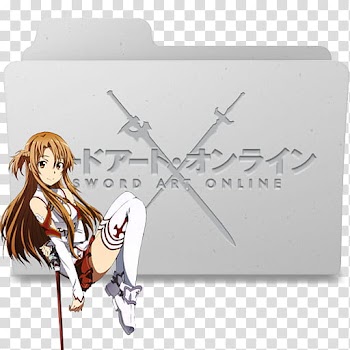 Sword Art Online Anime Folder Icon V, Asuna transparent background PNG clipart