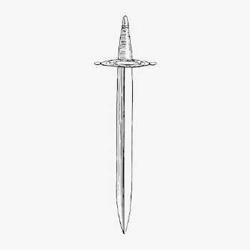 Sword clipart, vintage weapon illustration | Free Vector - rawpixel