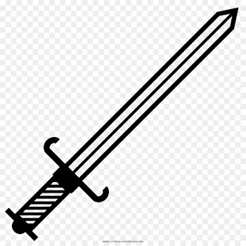 Sword Drawing Black and white Orcrist - Sword 