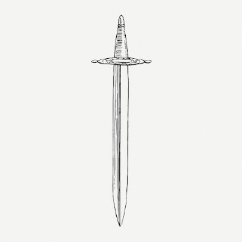 Sword drawing, weapon vintage illustration | Free PSD - rawpixel