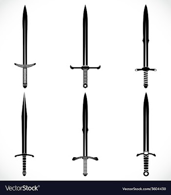 					Sword Silhouette vector&nbsp;image														