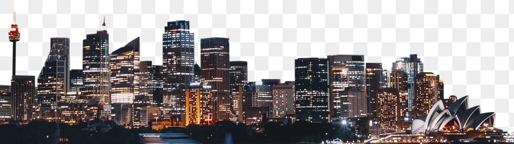 Sydney cityscape png border, transparent | Free PNG - rawpixel