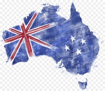 Sydney Flag of Australia Watercolor painting - Australia 