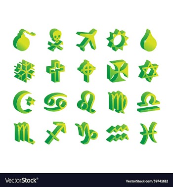 symbol 3d icon set
