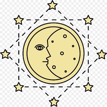 Symbol Alchemy Icon - Moon symbol 