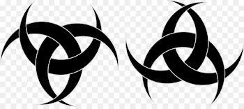 Symbol Crescent Triple Goddess Moon Borromean rings - symbol 