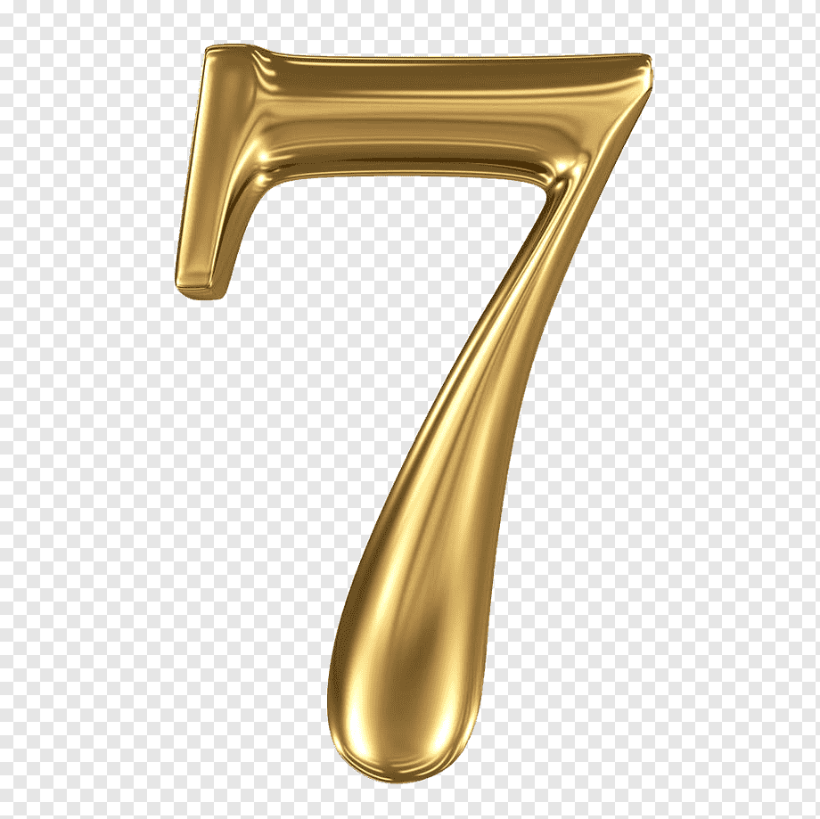 Symbol graphy Three-dimensional space Illustration, Golden Stereo Digital 7, image File Formats, golden Frame, digital Clock png