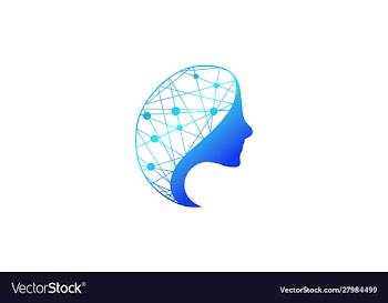 Symbol human head logo vector image