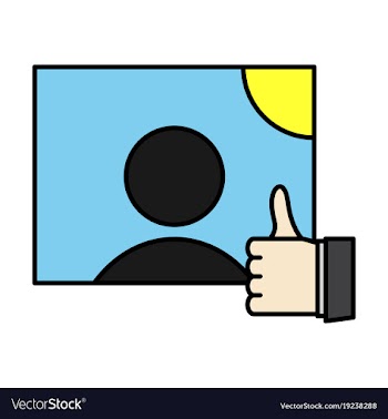 Symbol of finger up thumb up in flat style vector image