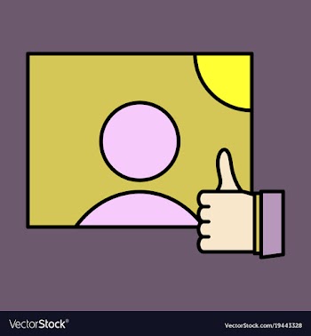 Symbol of finger up thumb up in flat style vector image
