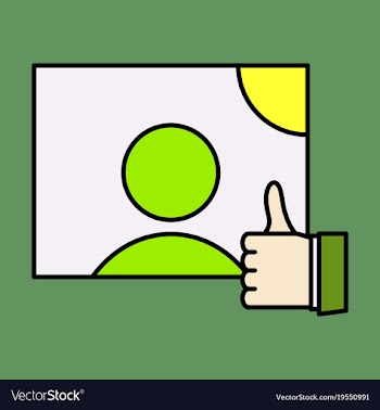 Symbol of finger up thumb up in flat style vector image