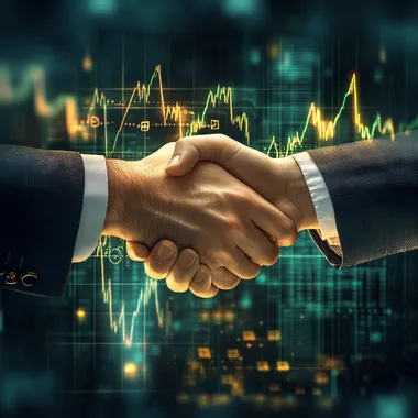 Symbol of Trust in Investment: Professional and Casual Partnership Symbol of Trust in Investment: Professional and Casual Partnership