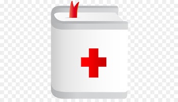 symbol red font - Medical book 