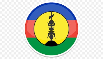 symbol yellow circle font - New caledonia 