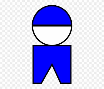 Symbolic Blue, Symbol, People, Boy, Symbolic - Clip Art