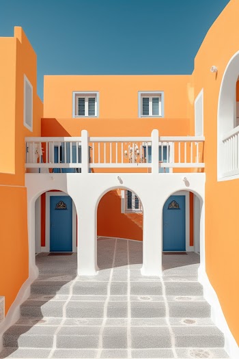 symmetrical architecture generated by A.I