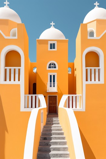 symmetrical architecture generated by A.I