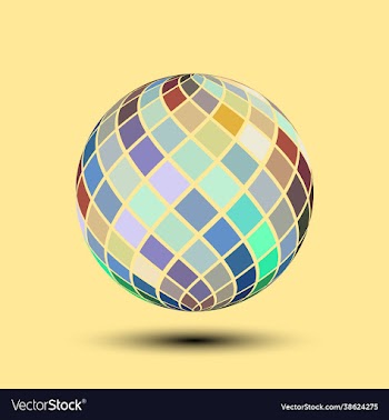 symmetrical color palette ball