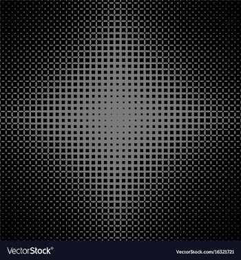 Symmetrical halftone ellipse pattern background vector image