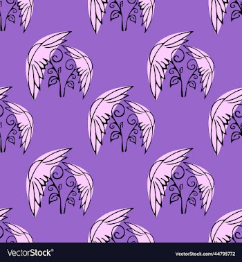 symmetrical seamless floral pattern black graphic