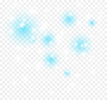 Symmetry Computer Pattern - Blue dream light snowflakes 