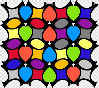 Symmetry Pattern, Colorful decorative circle transparent background PNG clipart